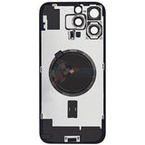 iPhone 16 Pro Max Glass Battery Back Door Cover - Premium Big Camera Hole - Black
