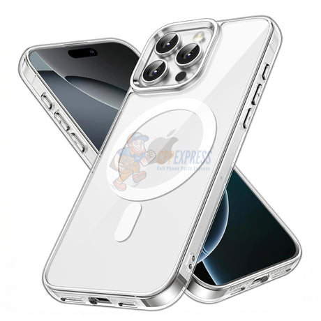 iPhone 16 Pro Max Shockproof Magsafe Magnetic Case Cover - Clear