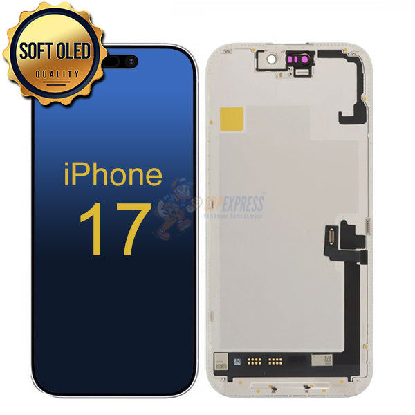 iPhone 17 - SL Soft OLED Display Screen Touch Digitizer Assembly - Black