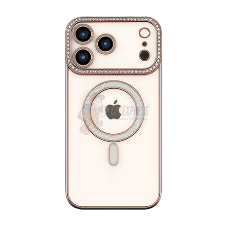 iPhone 17 Pro Max Diamond Magsafe Shockproof Protective Case Cover