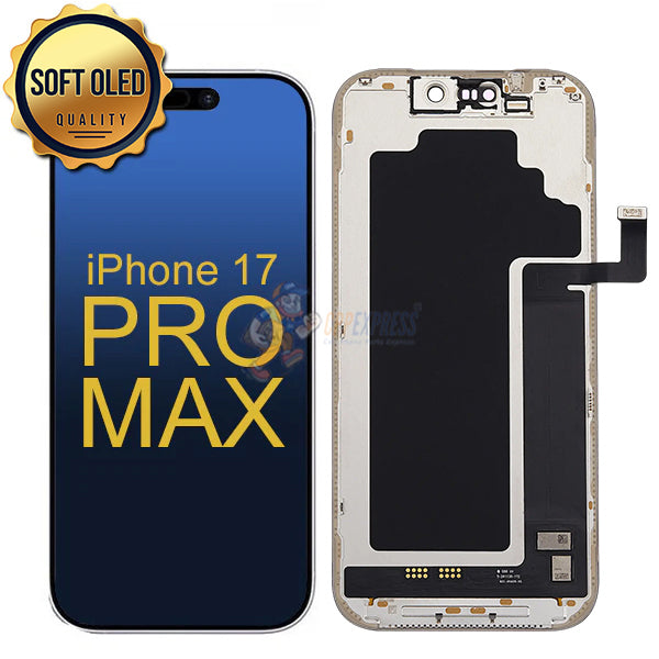 iPhone 17 Pro Max - SL Soft OLED 120Hz Display Touch Screen Digitizer Assembly - Black