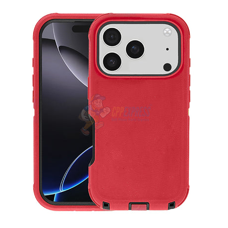 iPhone 17 Pro Max Heavy Duty Shockproof Rugged Protective Defender Case Cover