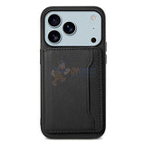 iPhone 17 Pro Max Wallet Flip Card Holder Kickstand Case Cover