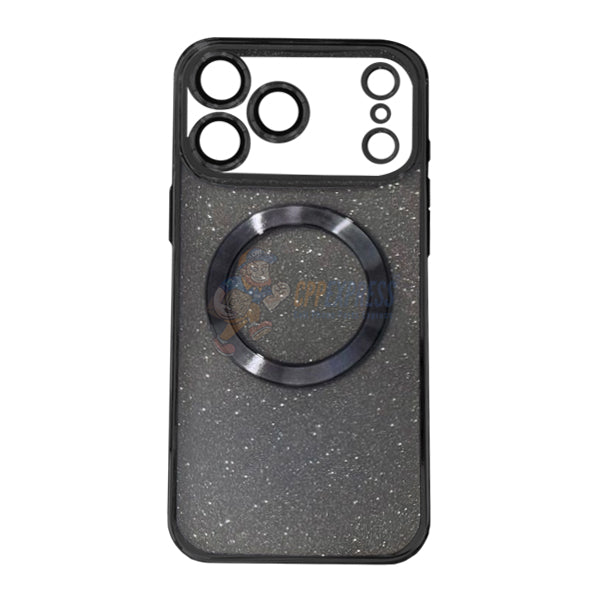 iPhone 17 Pro Max ShockProof 2 In 1 Glitter Magsafe Protective Case Cover