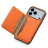 iPhone 17 Pro Wallet Flip Card Holder Kickstand Case Cover