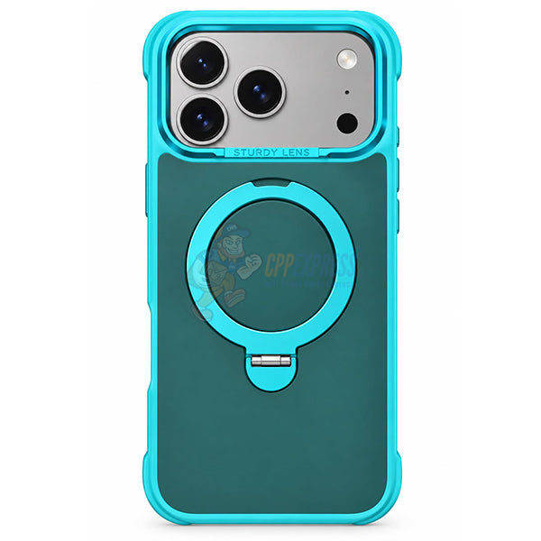 iPhone 18 Pro Shockproof Magnetic 360 Invisible Stand Holder Case
