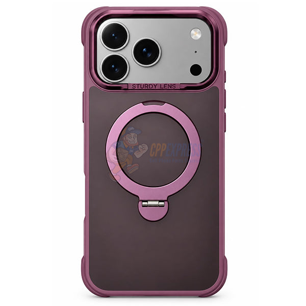iPhone 18 Pro Shockproof Magnetic 360 Invisible Stand Holder Case