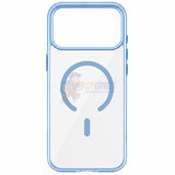 iPhone 18 Pro Max Shockproof Magnetic Magsafe Transparent Case With Color Border