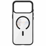 iPhone 18 Pro Shockproof Magnetic Magsafe Transparent Case With Color Border