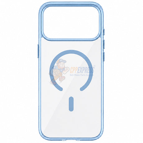 iPhone 18 Pro Shockproof Magnetic Magsafe Transparent Case With Color Border