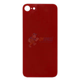 iPhone SE 2020 Battery Back Door Glass Cover With Big Camera Hole - Red