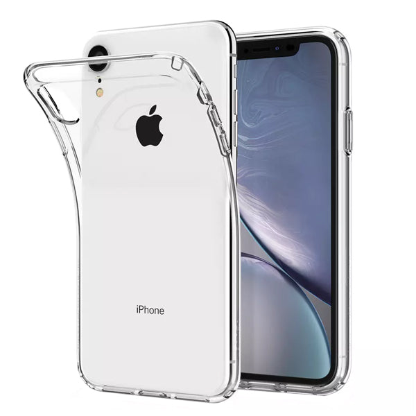 iPhone XR Clear Shockproof Protective Slim Silicone Case Cover