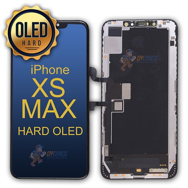 iPhone XS Max - Hard OLED Display Touch Screen Digitizer Assembly (GW) Black