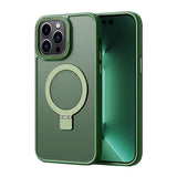iPhone 16 Pro Max Shockproof Magnetic Case With Invisible Stand Holder