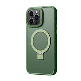 iPhone 16 Pro Max Shockproof Magnetic Case With Invisible Stand Holder