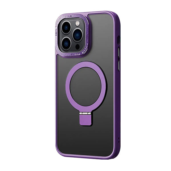 iPhone 16 Pro Max Shockproof Magnetic Case With Invisible Stand Holder
