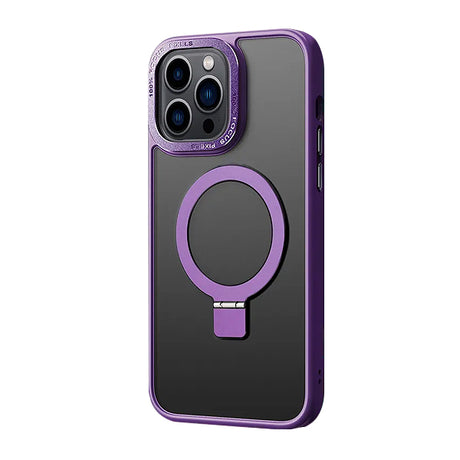 iPhone 16 Pro Max Shockproof Magnetic Case With Invisible Stand Holder