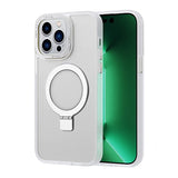 iPhone 16 Pro Max Shockproof Magnetic Case With Invisible Stand Holder