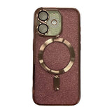 iPhone 16 ShockProof 2 In 1 Glitter Magsafe Protective Case Cover