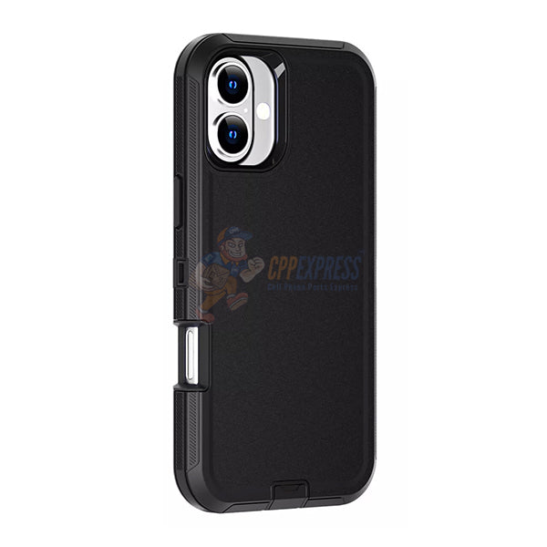 iPhone 16 Shockproof Heavy Duty Rugged Protective Defender Case Cover