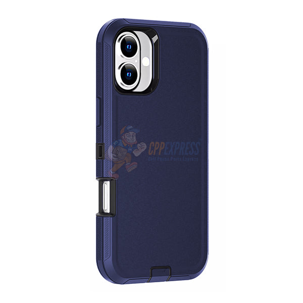 iPhone 16 Shockproof Heavy Duty Rugged Protective Defender Case Cover