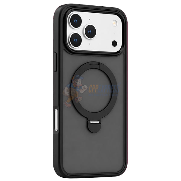 iPhone 18 Pro Max Shockproof Magnetic Case With Invisible Stand Holder