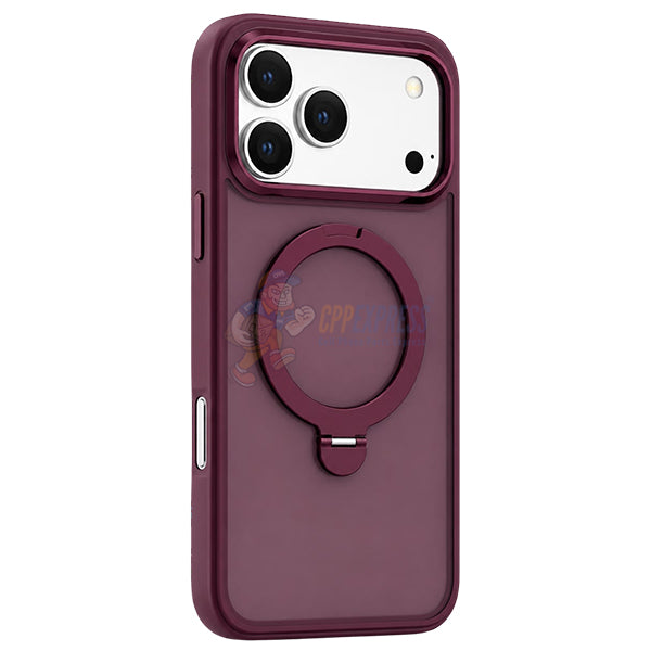 iPhone 18 Pro Max Shockproof Magnetic Case With Invisible Stand Holder