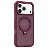 iPhone 18 Pro Max Shockproof Magnetic Case With Invisible Stand Holder