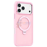 iPhone 18 Pro Shockproof Magnetic Case With Invisible Stand Holder