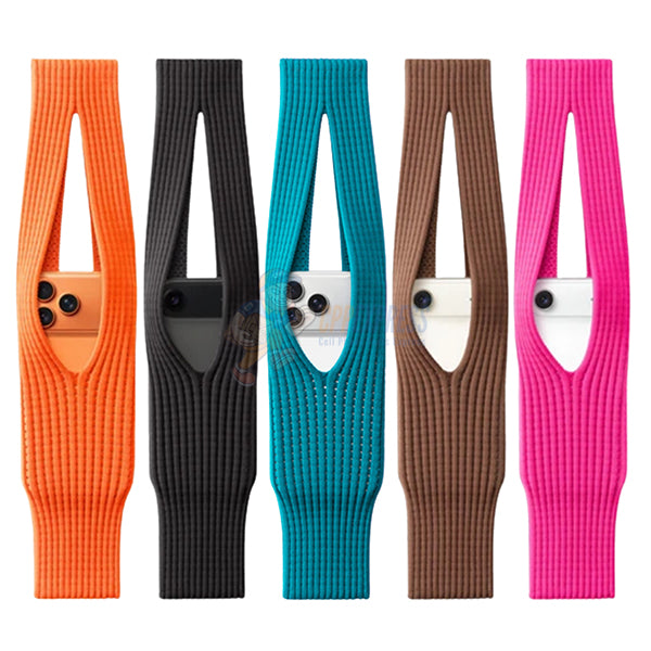 iPhone Pocket 3D-Knitted Handholding Smart Mini Bag - Short Rope