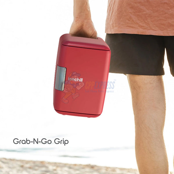 Tzumi ionchill Mini Cooler 4Liter ACDC Portable Mini Fridge Red