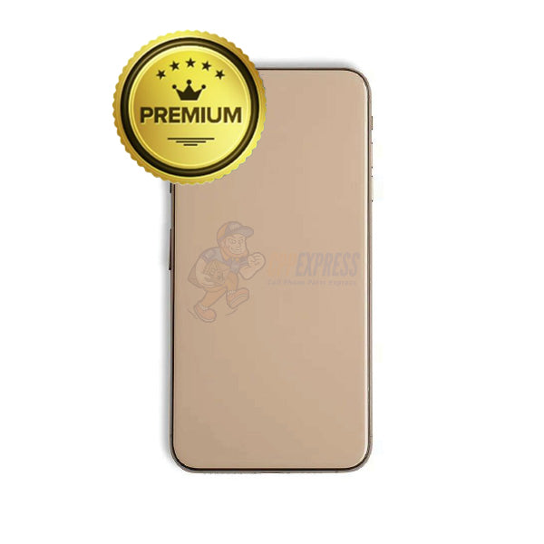 iphone xs max back glass housing pre-installed small parts - premium - gold ixsmaxhs-gld-1